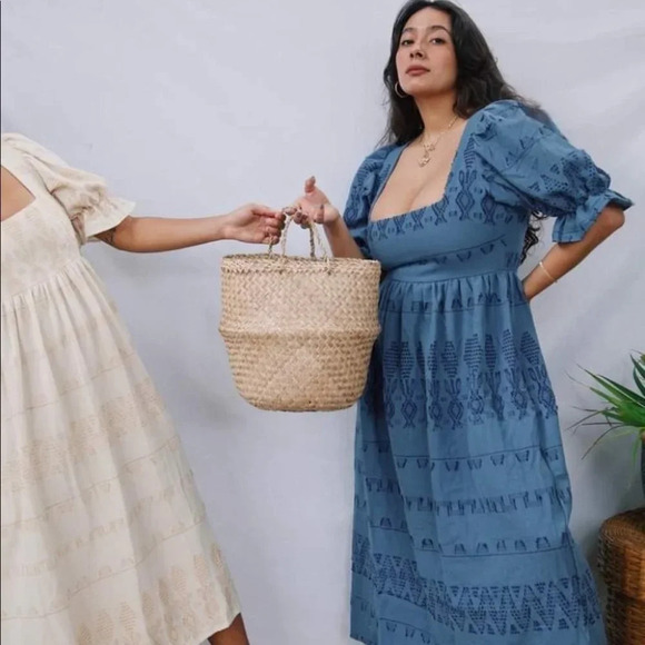 Blue Midi Dress - Picture 1 of 11